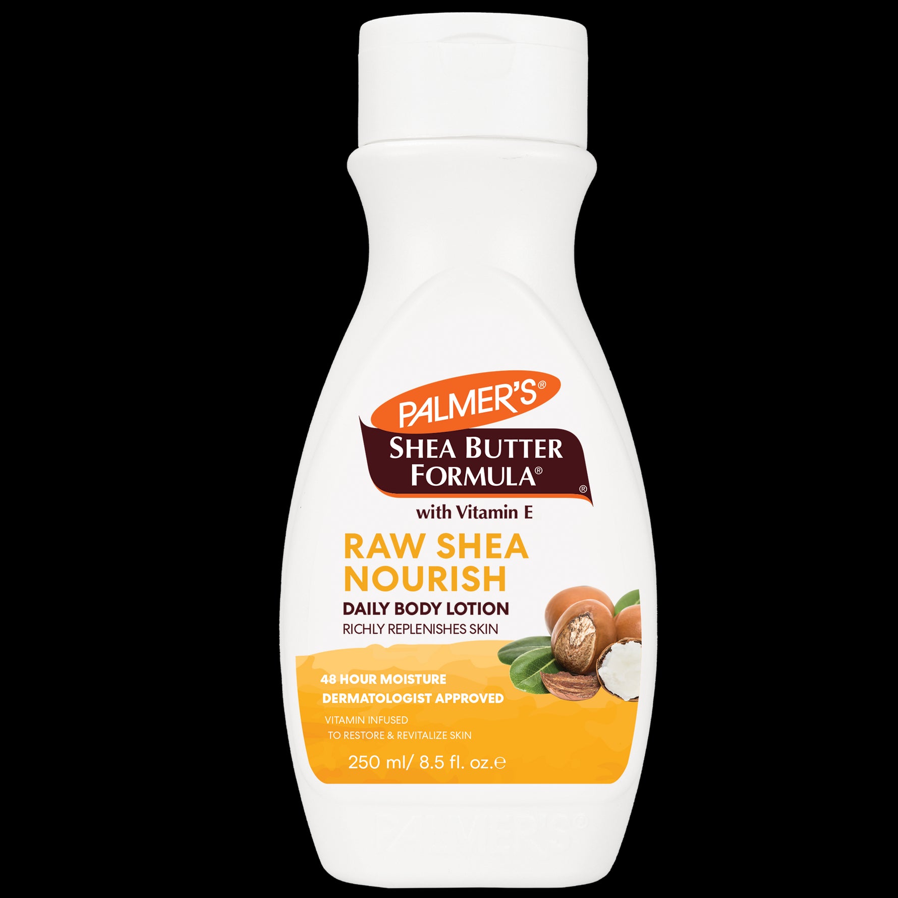 Raw Shea Nourish Body Lotion by Palmer’s, 250 ml squeeze-bottle.