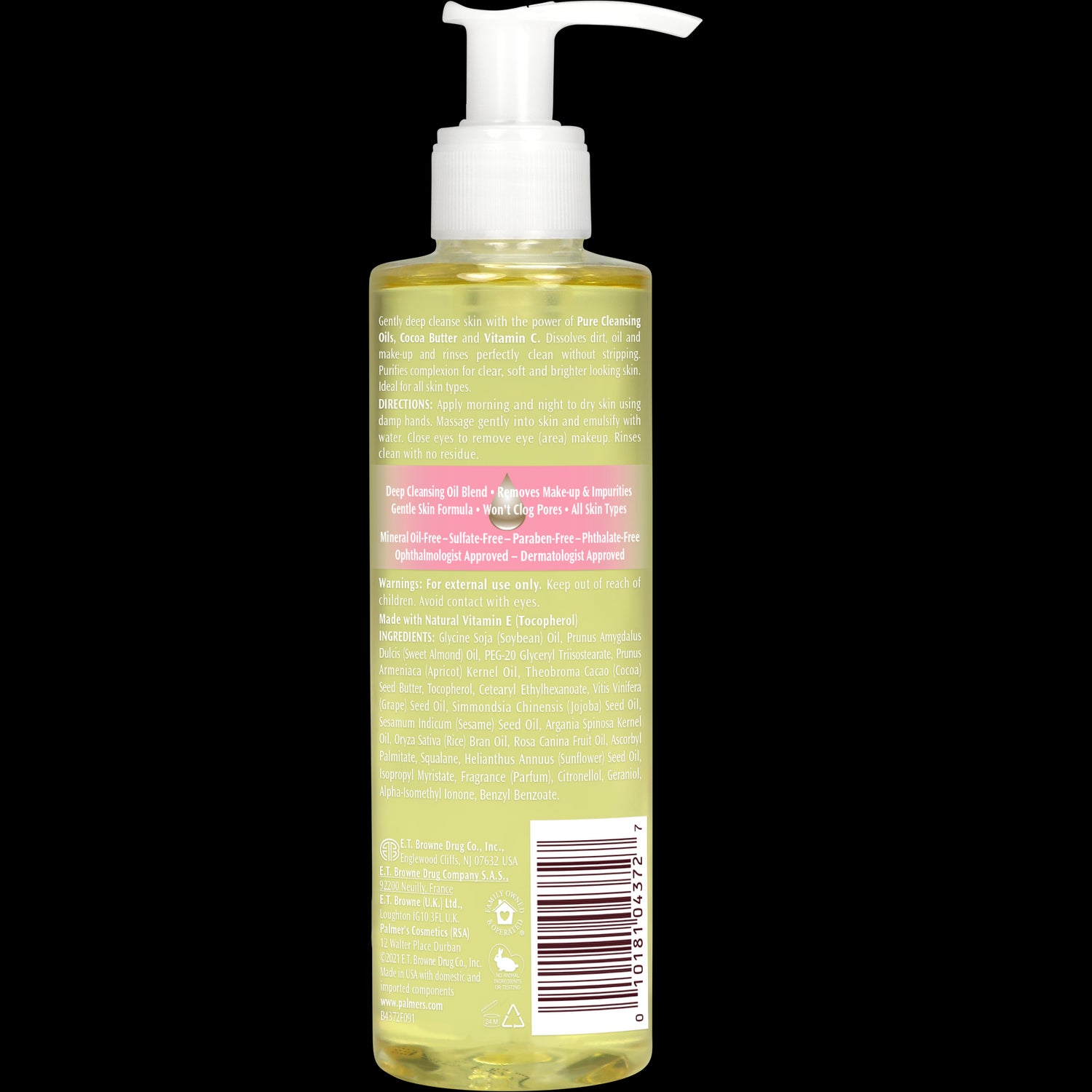 Skin Therapy Cleansing Oil Face bottle, showcasing cleansing and moisturizing properties.