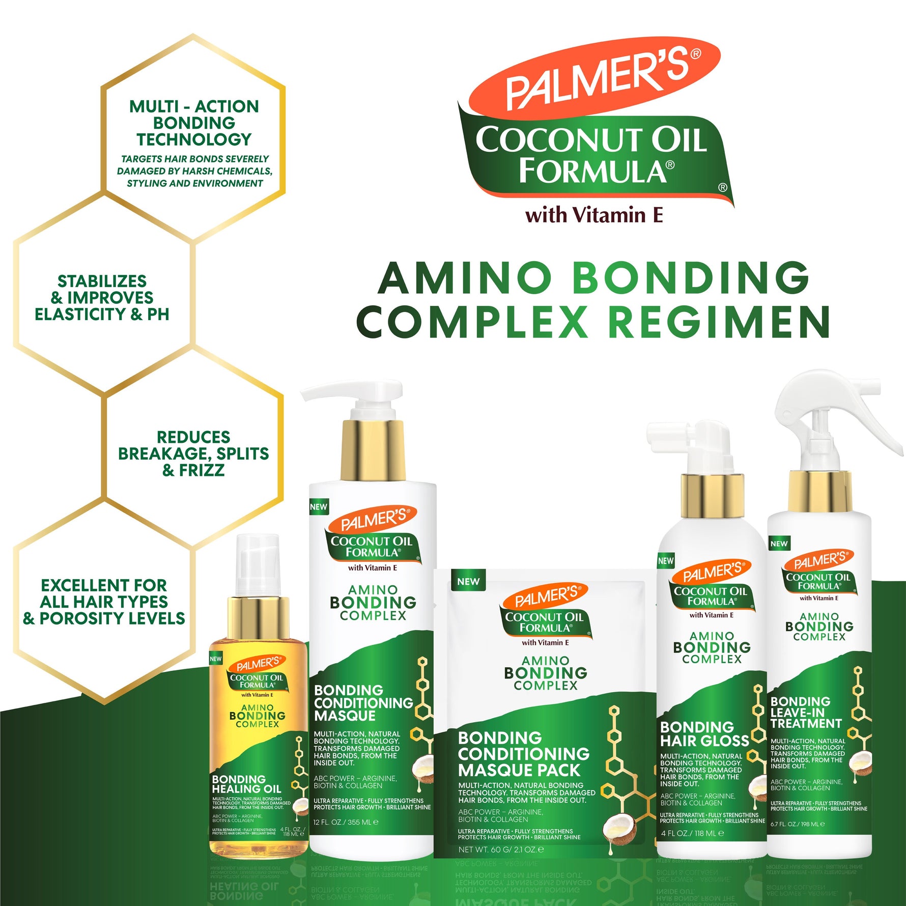 Amino Bonding Complex Bonding Leave-In Treatment spray bottle front view.