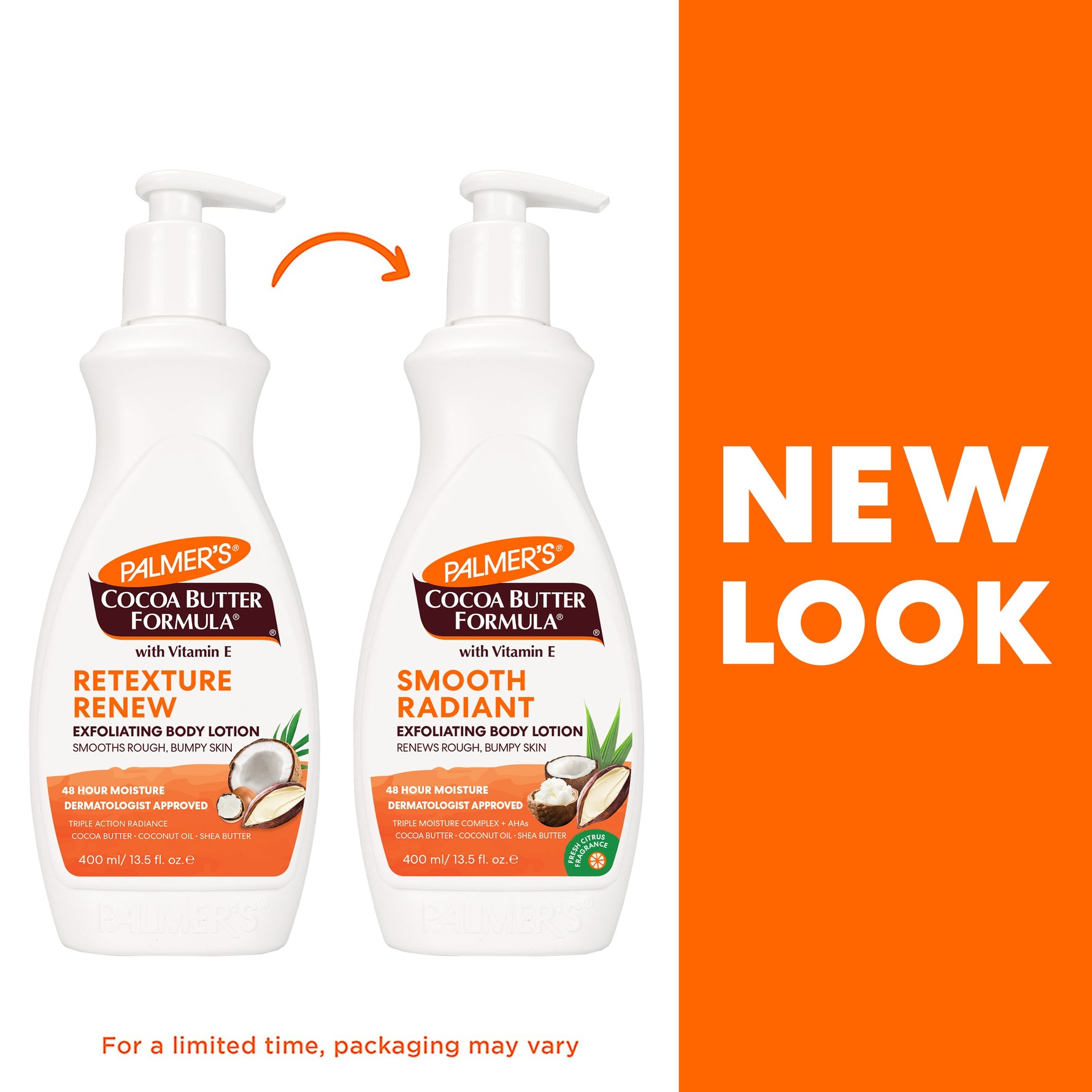 Palmer’s Smooth & Radiant Exfoliating Body Lotion ad.