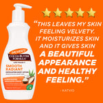 Palmer's Smooth & Radiant Exfoliating Body Lotion with Vitamin E bottle.