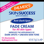 Palmer’s Anti-Dark Spot Fade Cream package front.