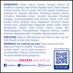 Palmer's Anti-Dark Spot Fade Cream label with ingredients and usage details.