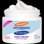 Palmer’s Anti-Dark Spot Fade Cream jar, open, partially filled.