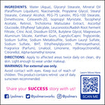 Palmer's Anti-Dark Spot Fade Cream back label with instructions and ingredients.