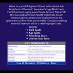 Palmer’s Anti-Dark Spot Night Fade Cream benefits and ingredients.