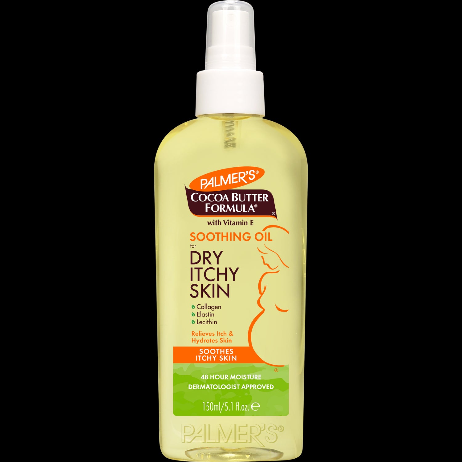Palmer’s Soothing Oil for Dry, Itchy Skin spray bottle.