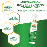 Palmer’s Amino Bonding Complex Leave-In Treatment spray bottle with performance claims.
