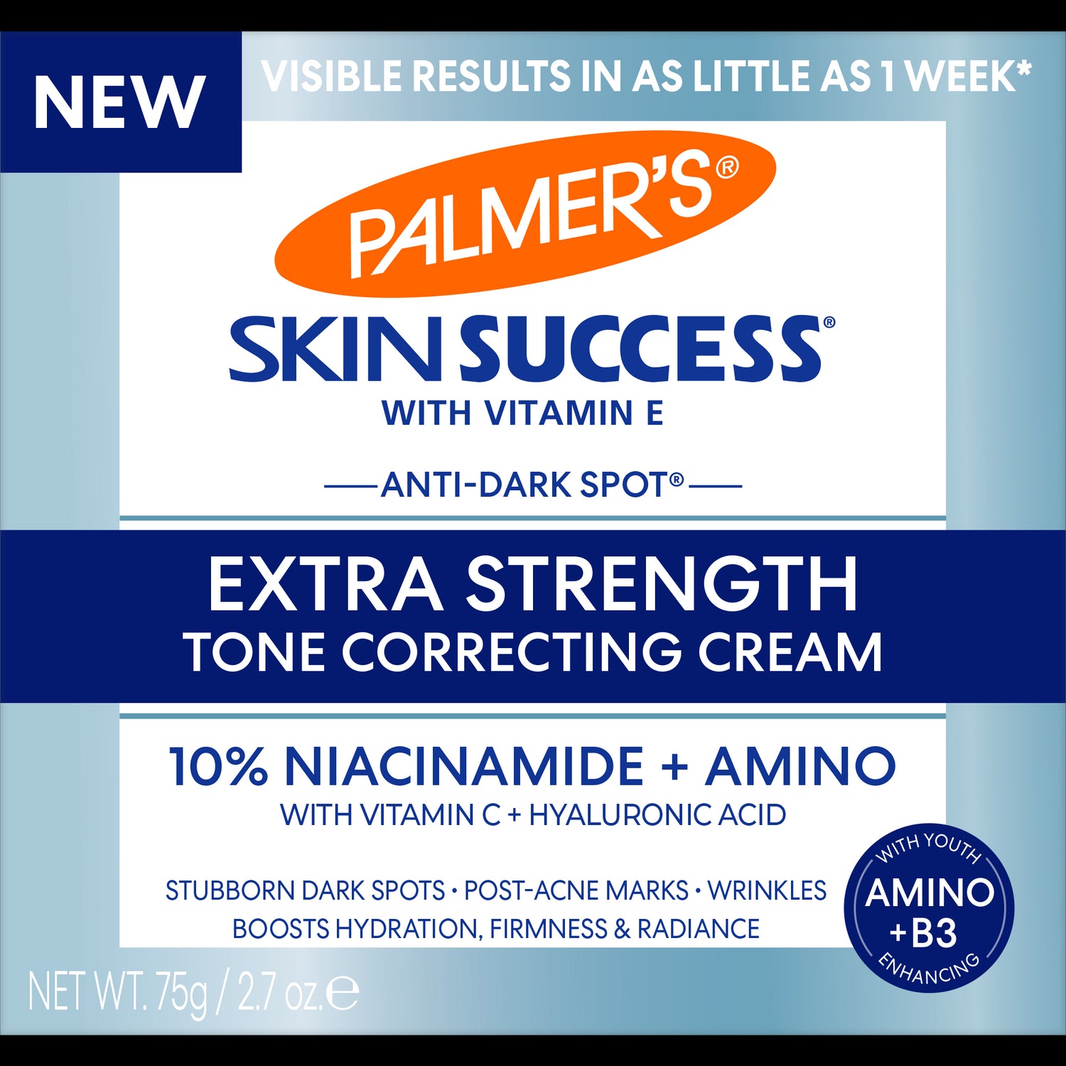 Palmer’s Anti-Dark Spot Tone Correcting Cream carton front panel.