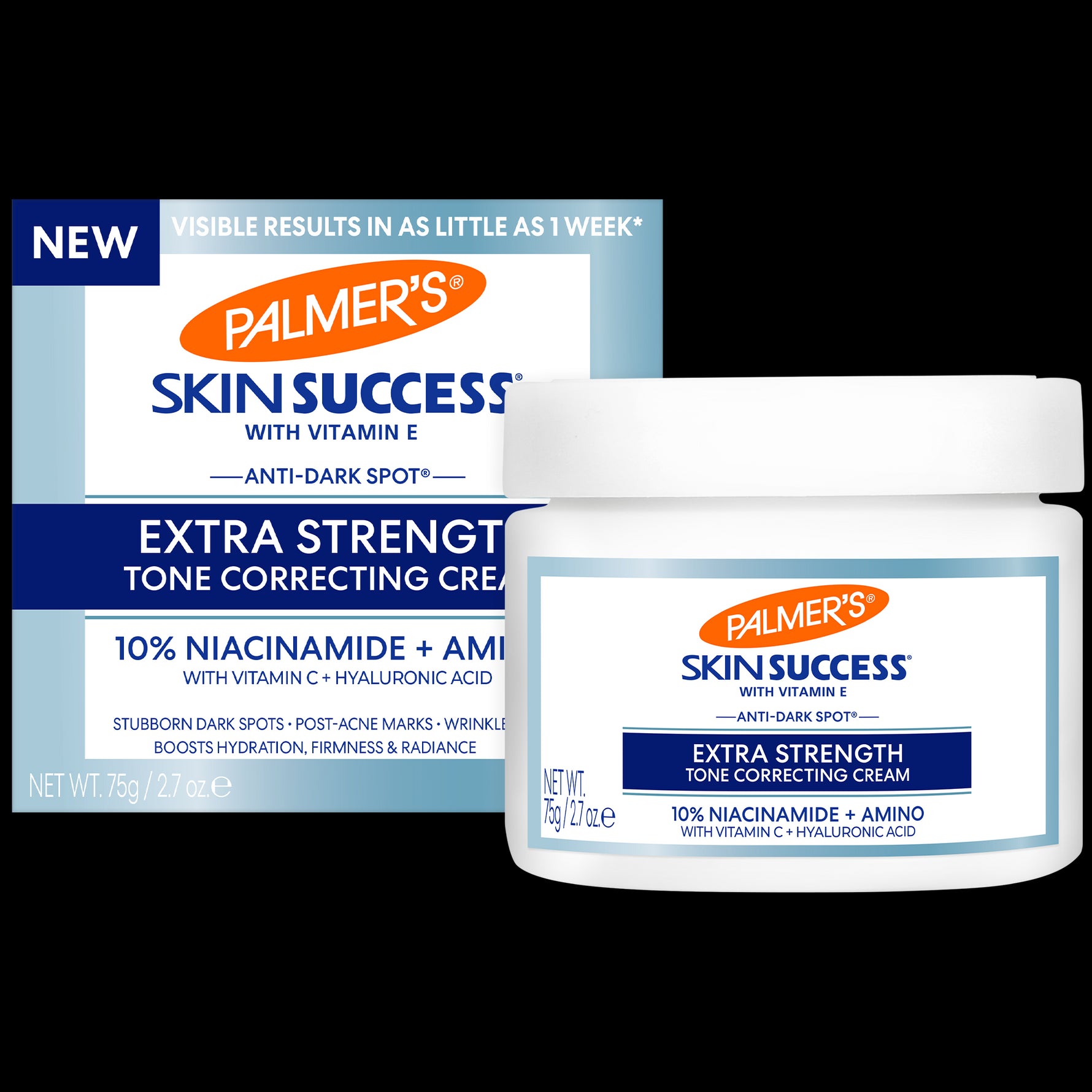 Palmer's Anti-Dark Spot Tone Correcting Cream packaging and jar.