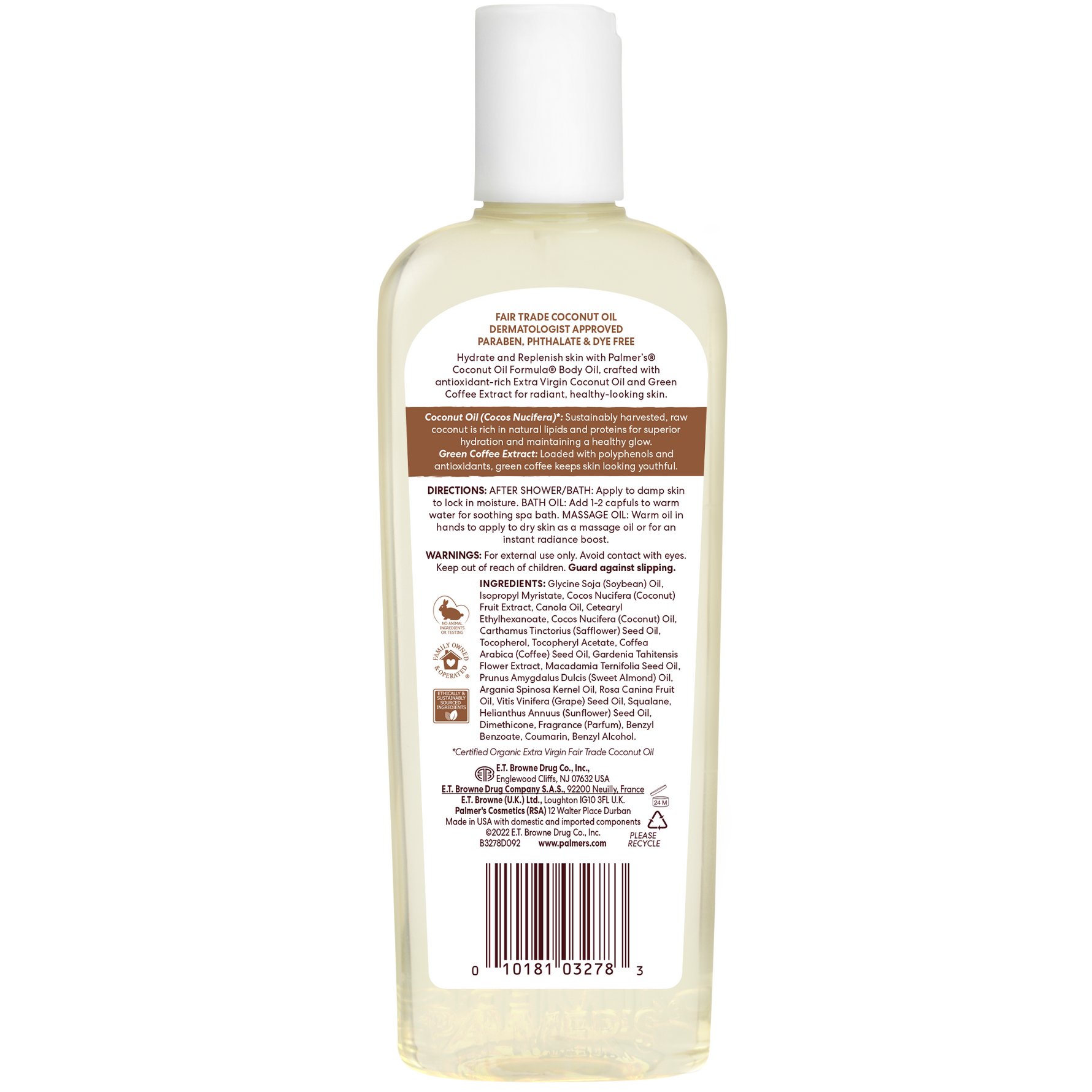palmer's coconut oil lotion ingredients Palmer's Coconut Oil Formula Coconut Hydrate Body Oil