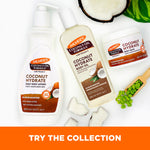 Palmer’s Coconut Hydrate Body Oil with coconuts and tagline.