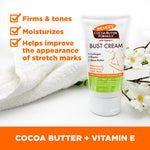 New Moms Post-Pregnancy Skin Recovery Set: Bust Cream tube with benefits displayed.