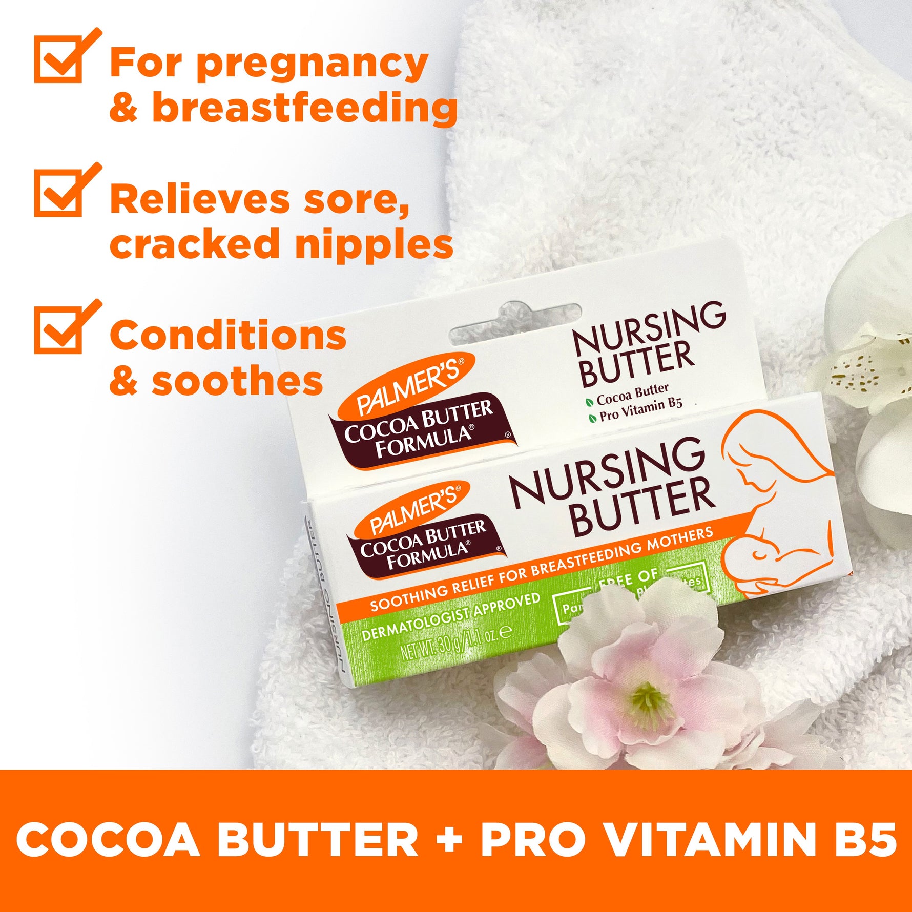 Palmer's Nursing Butter from New Moms Post-Pregnancy Skin Recovery Set.