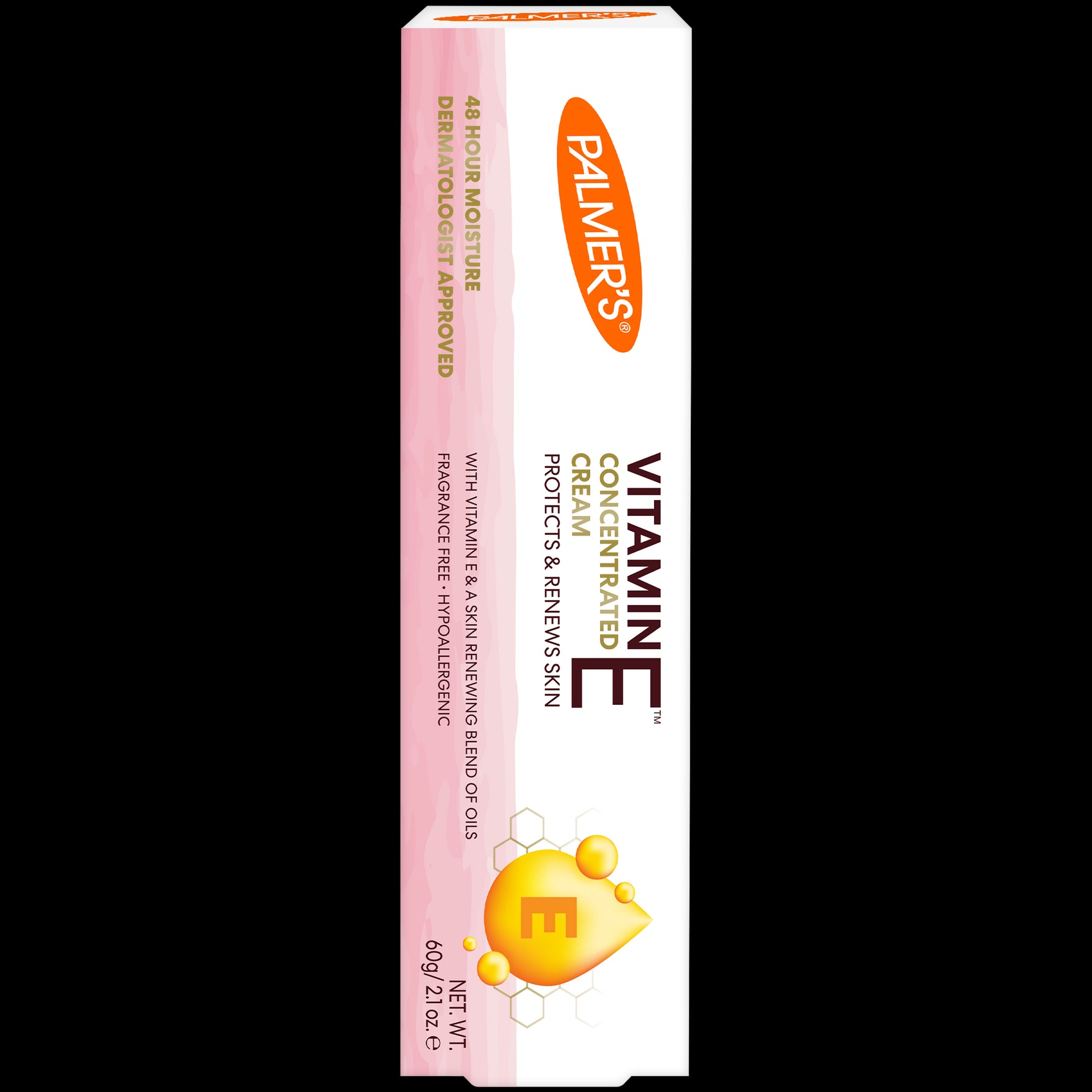 Palmer’s Vitamin E Concentrated Cream box packaging.