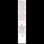 Vitamin E Concentrated Cream back label with ingredients and usage instructions.