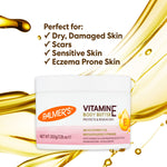 Palmer’s Vitamin E Body Butter jar with benefits for dry, sensitive skin.
