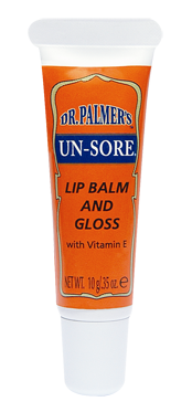 Dr. Palmer's® Un-Sore Lip Balm tube with Vitamin E.