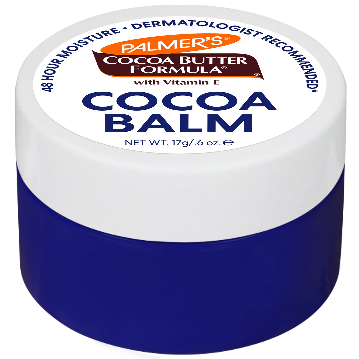 Palmer's Cocoa Butter Formula cocoa balm jar on a white background