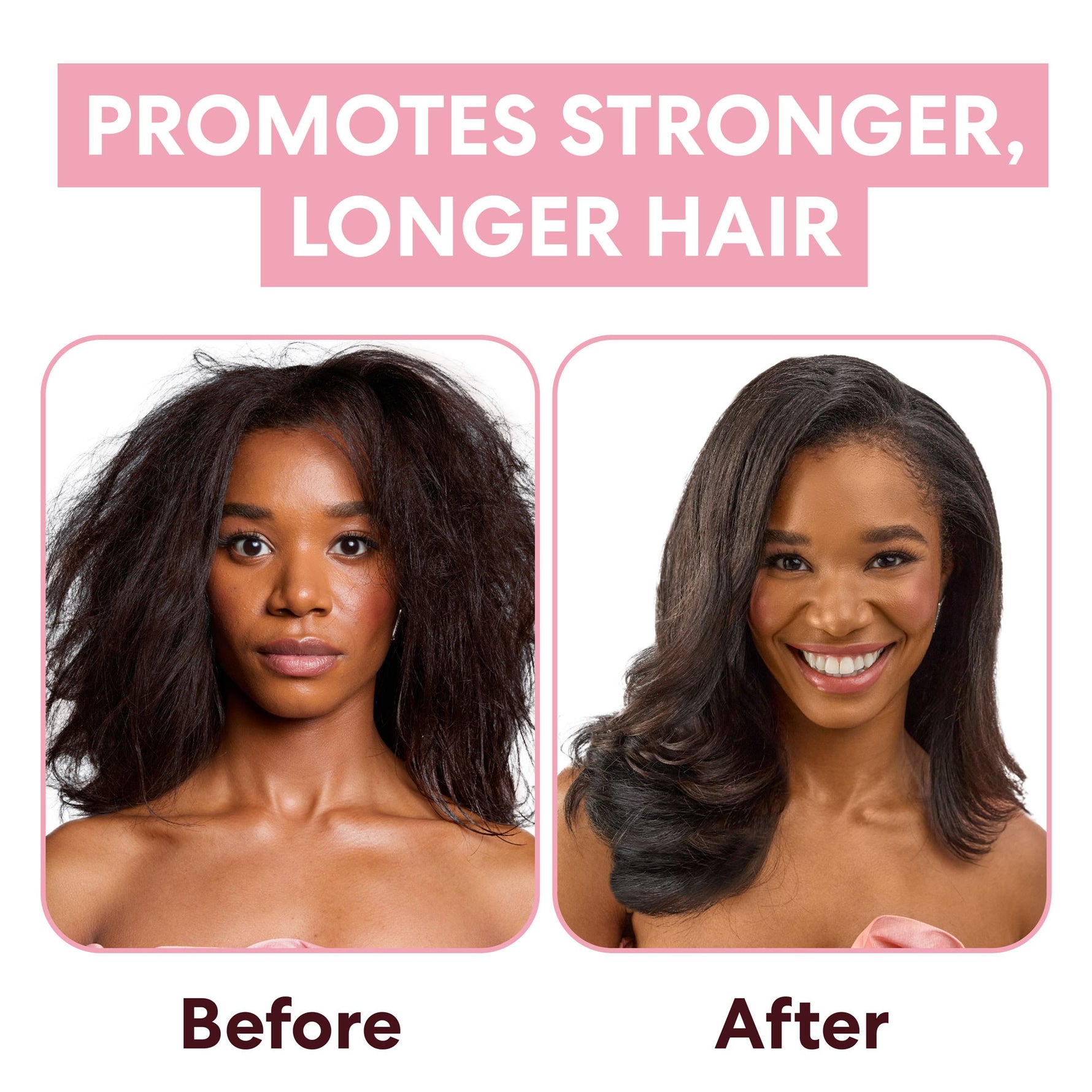 Rosemary Mint Strengthening Pack transforms frizzy hair to smooth, shiny.