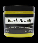 Black Beauty® Hair Conditioner in a 5.3 oz yellow jar.