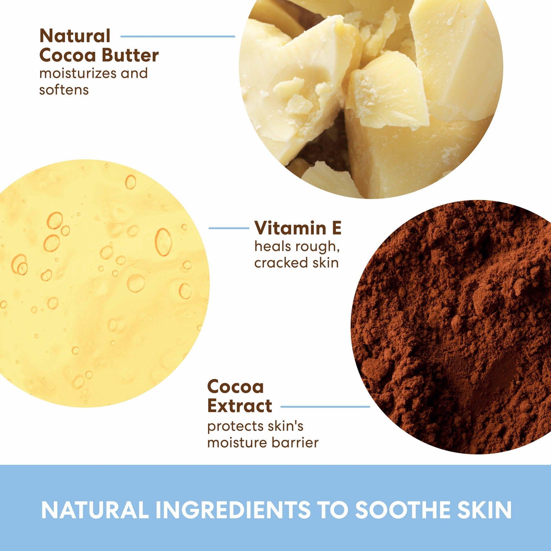 Cocoa Butter Baby Balm: features natural ingredients for soothing skin.