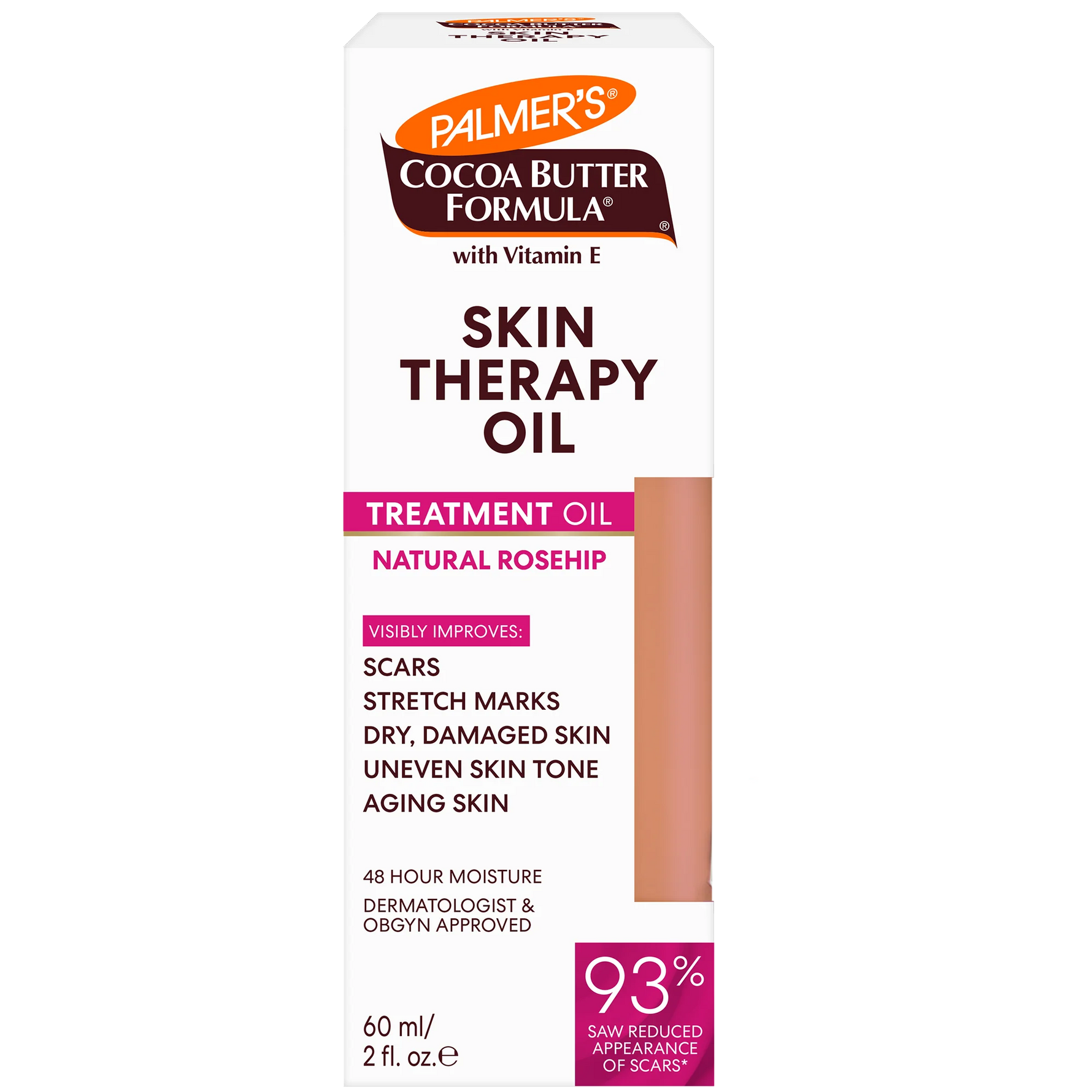 Palmer's Cocoa Butter Formula Skin Therapy Oil Rosehip packaging on a white background