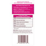 Back of a skincare product packaging with text and a barcode on a white background