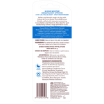Back label of a skincare product with text and branding on a white background