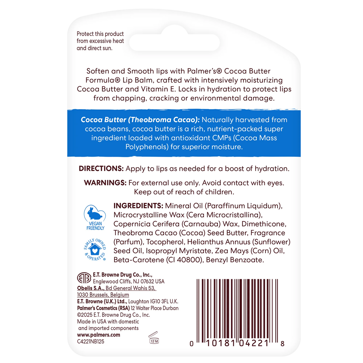 Palmer's Cocoa Butter Formula Softens & Smooths Lip Balm