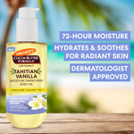 Tahitian Vanilla Moisture Drenching Body Oil on wooden surface.