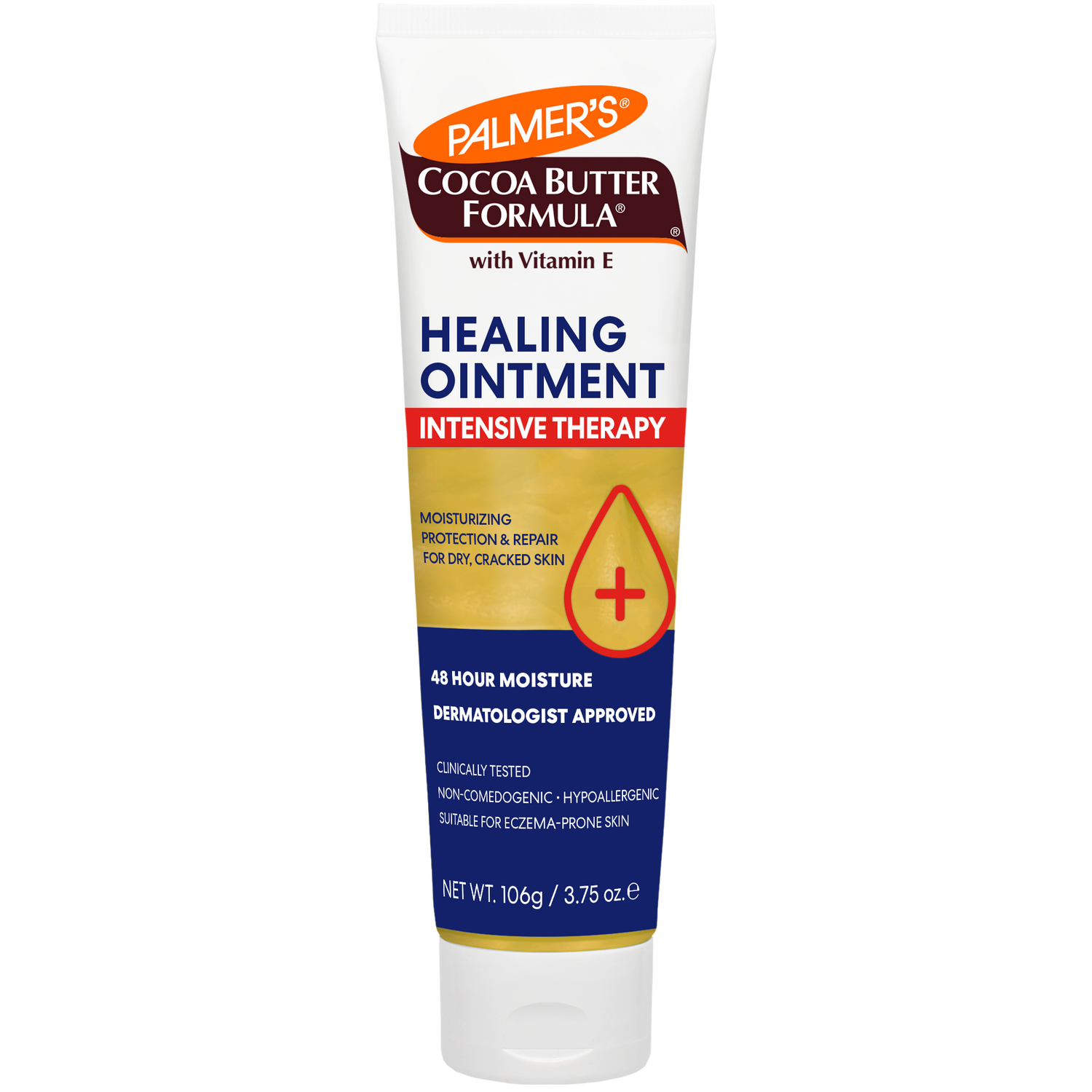 Palmer's Cocoa Butter Formula Healing Ointment tube on a white background