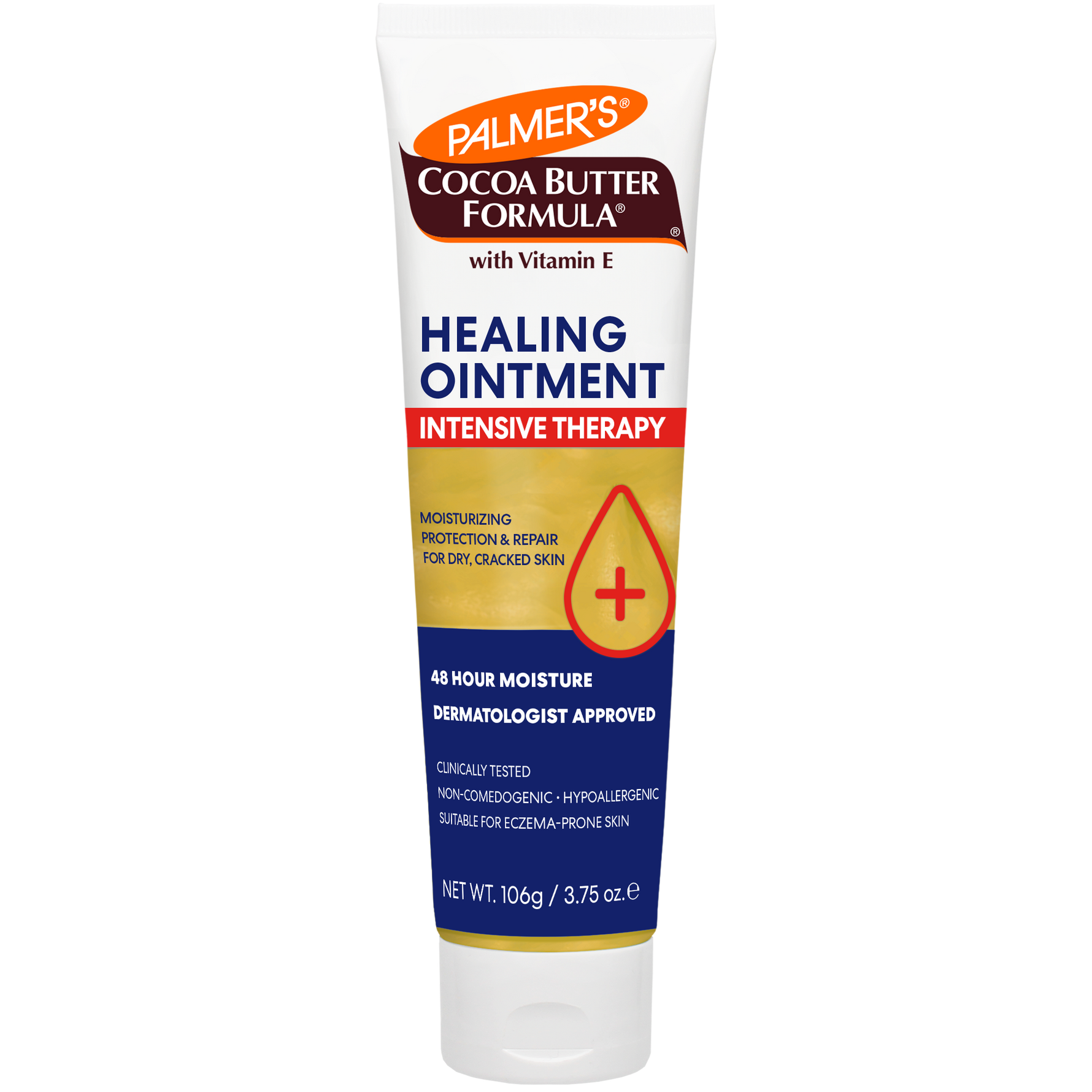 Palmer's Cocoa Butter Formula Healing Ointment tube on a white background