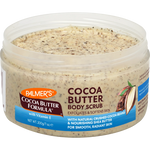 Cocoa Body Scrub tub with exfoliating and moisturizing ingredients.