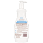 White bottle with pump on a white background