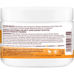 Back label of a Palmer's Cocoa Butter Formula deep conditioner jar with text and product details.