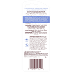 Back of a Palmer's Tahitian Vanilla Swivel Stick with text, bar code, and small images on a white background