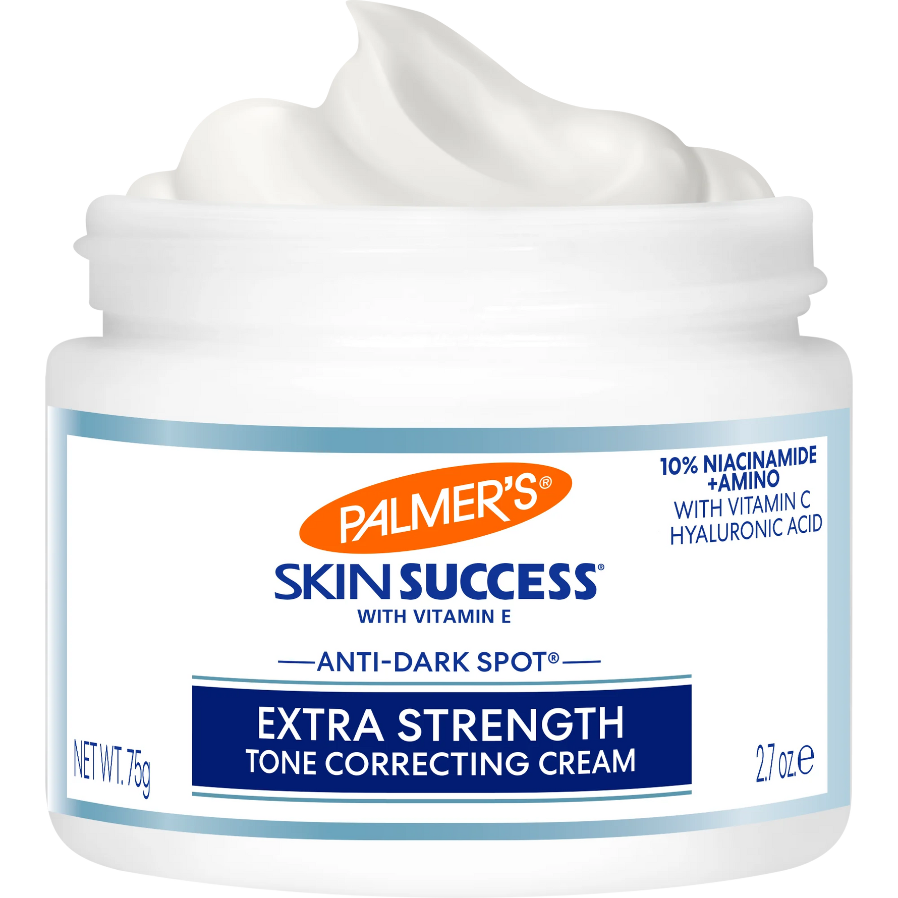 Jar of Palmer's Skin Success Extra Strength Tone Correcting Cream on a white background