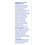 Product label for Palmer's Skin Success facial soap with text in Spanish.