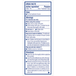 Drug facts label for sulfur-based acne treatment soap on a white background
