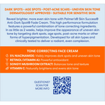 Product label for Palmer's Skin Success Anti-Dark Spot Fade Cream with text and a QR code.