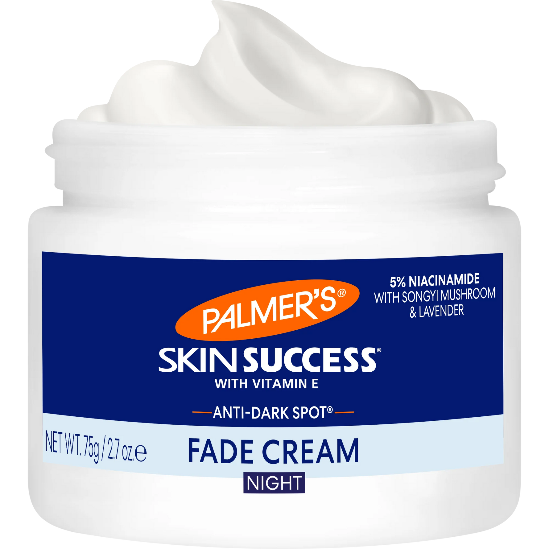Jar of Palmer's Skin Success Fade Cream with visible cream on top