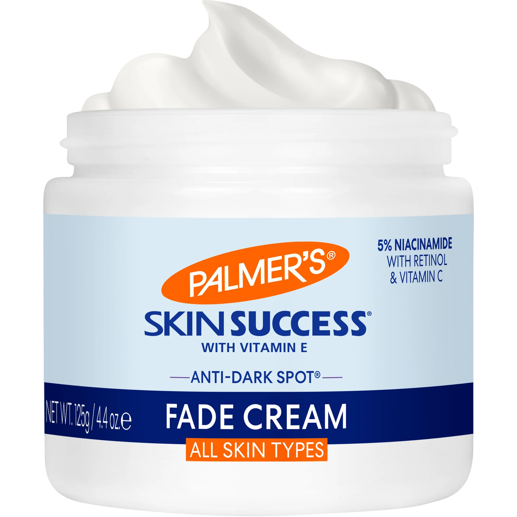 Palmer's Skin Success Fade Cream jar on a white background