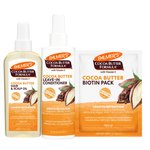 Palmer's Cocoa Butter Formula hair care products on a white background