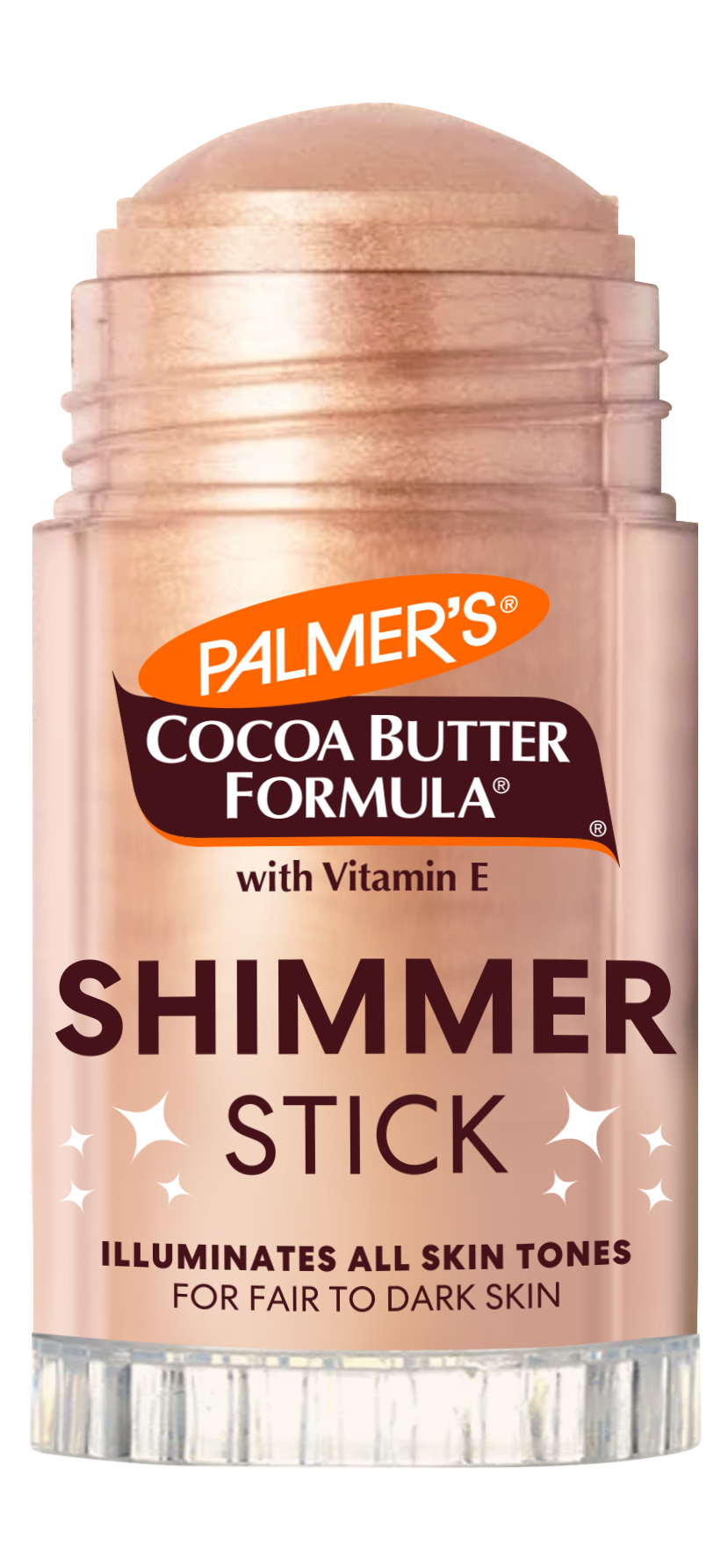 Palmer's Cocoa Butter Formula Shimmer Stick on a white background